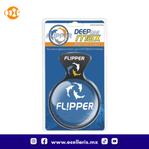 Visor de acuario magnético Flipper DeepSee Max - 5 pulg