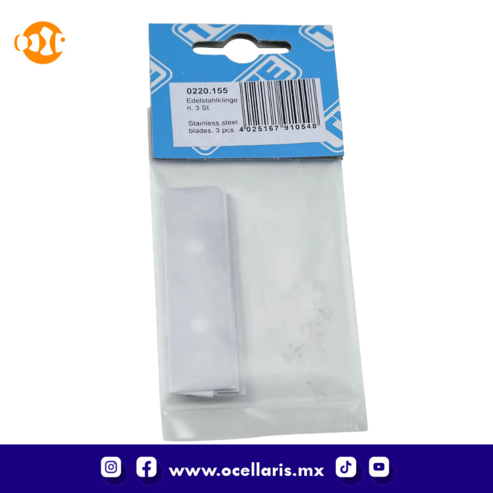 Tunze Stainless Steel Blades for Care Magnet (3 Pack) 0220.155 - Image 2