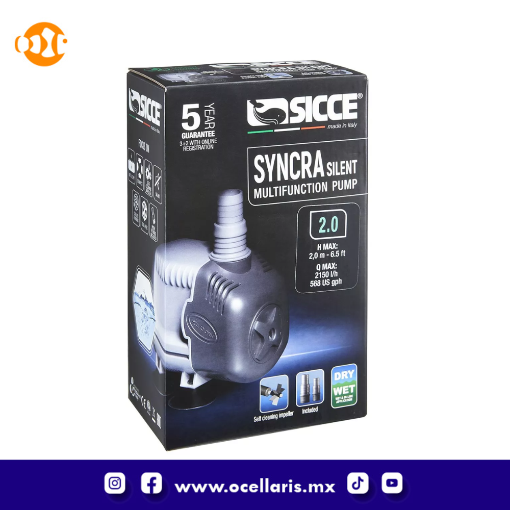 Sicce Syncra Silent 2.0 Pump - 568 GPH - Image 6